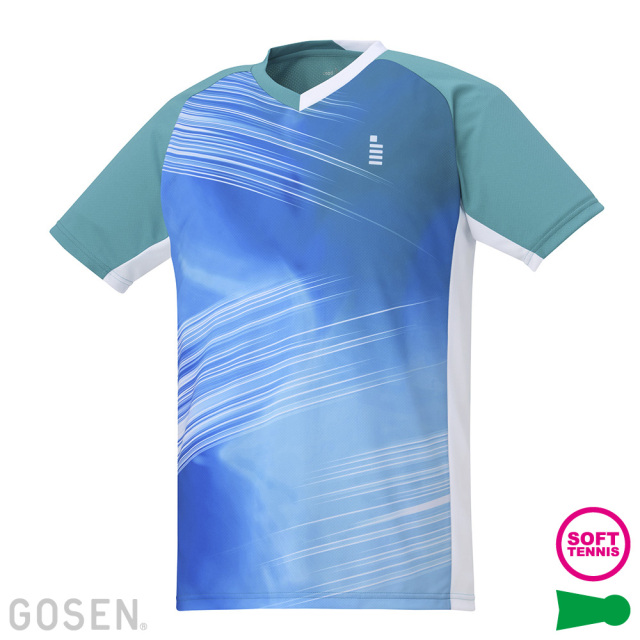 T2346 ゲームシャツ | ゴーセン ゲームウェア（ユニセックス）,襟なし
