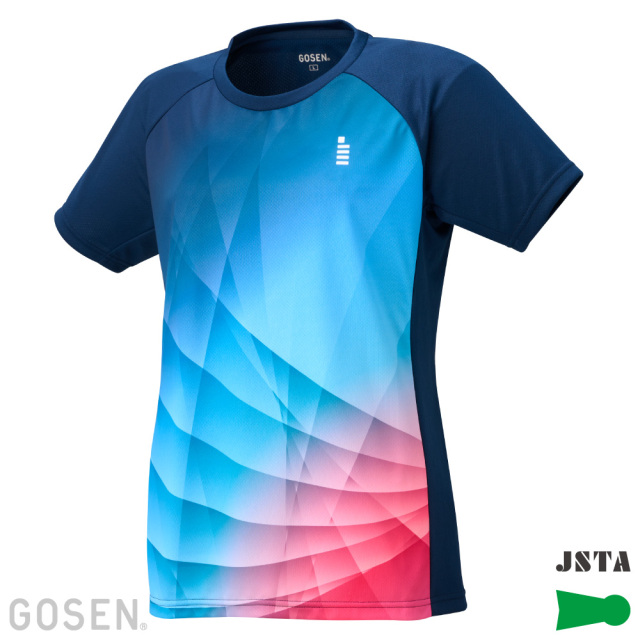 【GOSEN】　レディース　ゲームシャツ　T2513　17 GOSEN ゴーセン バドミントン レディース ゲームシャツ T2513