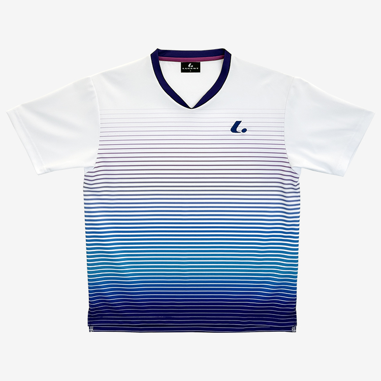 バドミントン用青シャツ 半袖 Vネック YONEX ヨネックス メンズ